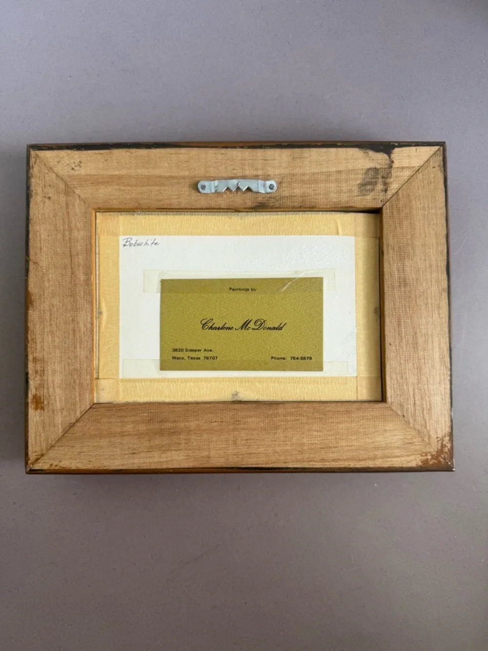 Original Rustic Brown Framed Game Bird Art Print - Home Accents